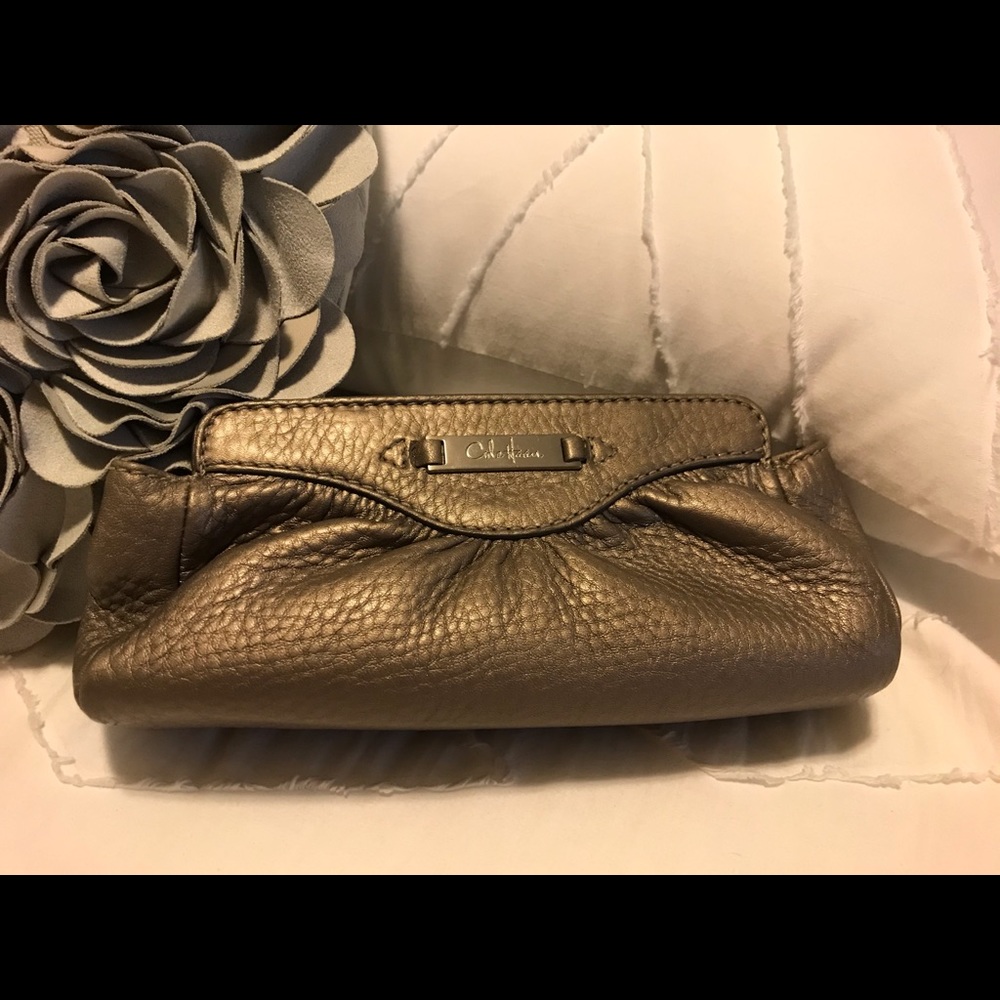 Cole Haan Pebbled Leather Make Up Bag